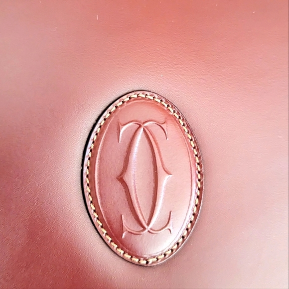 Cartier, Must de Cartier Burgundy Shoulder/ Sling saddle Bag - Picture 16 of 16